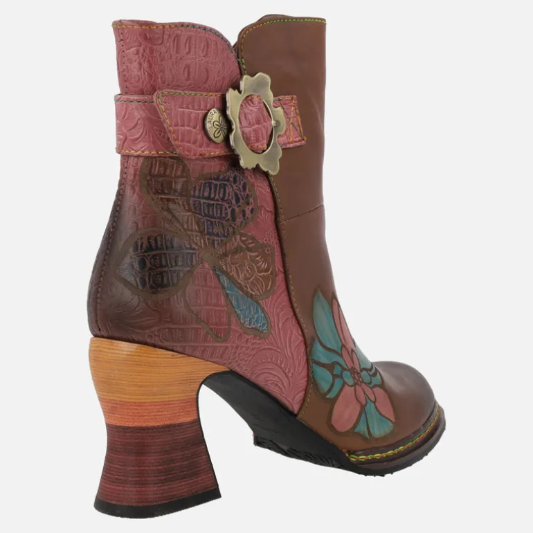 Botines de tacón Laura Vita Eleao 02 camel