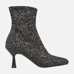 Botines de tacón Zen con tejido de lentejuelas y membrana Eco Dry