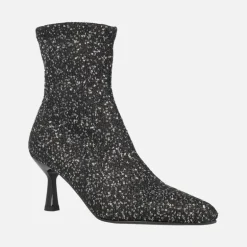 Botines de tacón Zen con tejido de lentejuelas y membrana Eco Dry