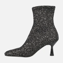 Botines de tacón Zen con tejido de lentejuelas y membrana Eco Dry