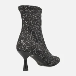 Botines de tacón Zen con tejido de lentejuelas y membrana Eco Dry