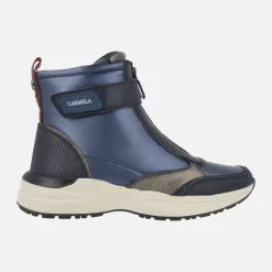 Botines deportivos multi material con cremallera frontal Carmela