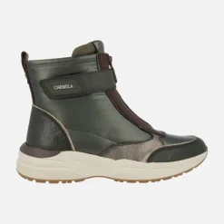 Botines deportivos multi material con cremallera frontal Carmela
