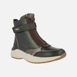 Botines deportivos multi material con cremallera frontal Carmela