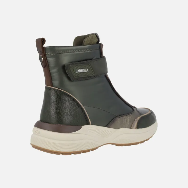 Botines deportivos multi material con cremallera frontal Carmela