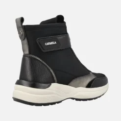 Botines deportivos multi material con cremallera frontal Carmela