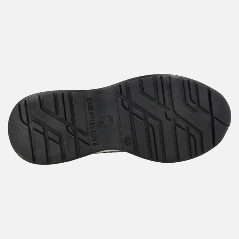 Botines deportivos multi material con cremallera frontal Carmela