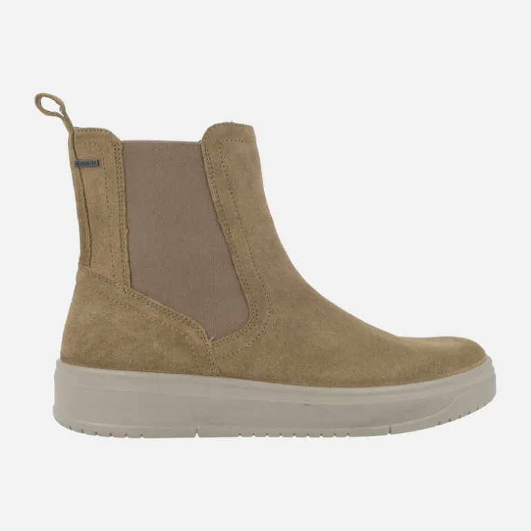 Botines en piel serraje con membrana Gore-tex