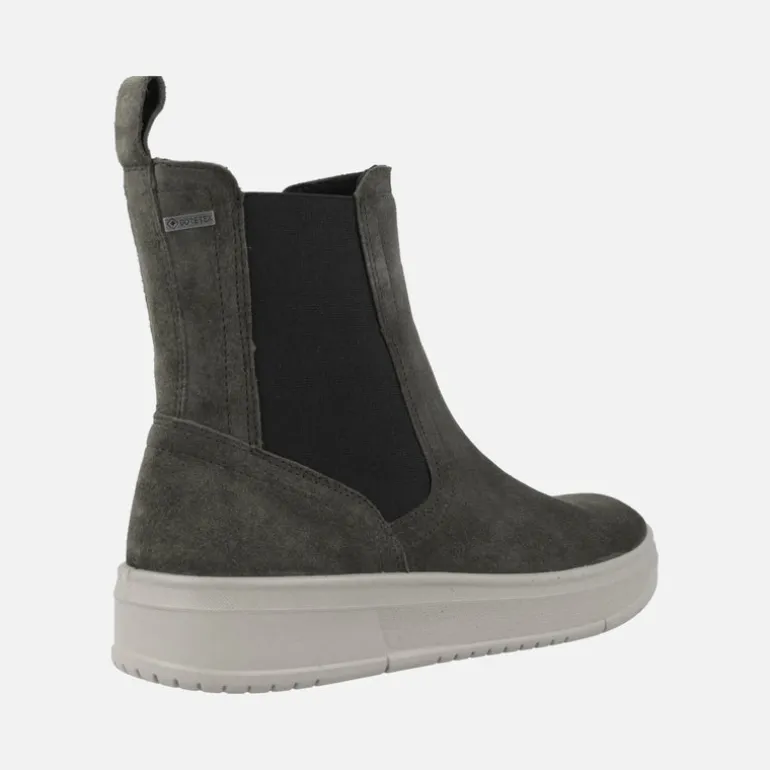 Botines en piel serraje con membrana Gore-tex