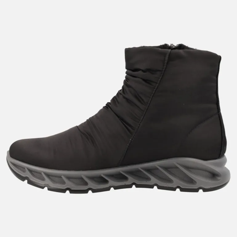 Botines en tejido negro con membrana Gore-tex