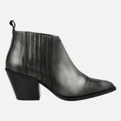 Botines estilo cowboy Sunriver en piel metalizada