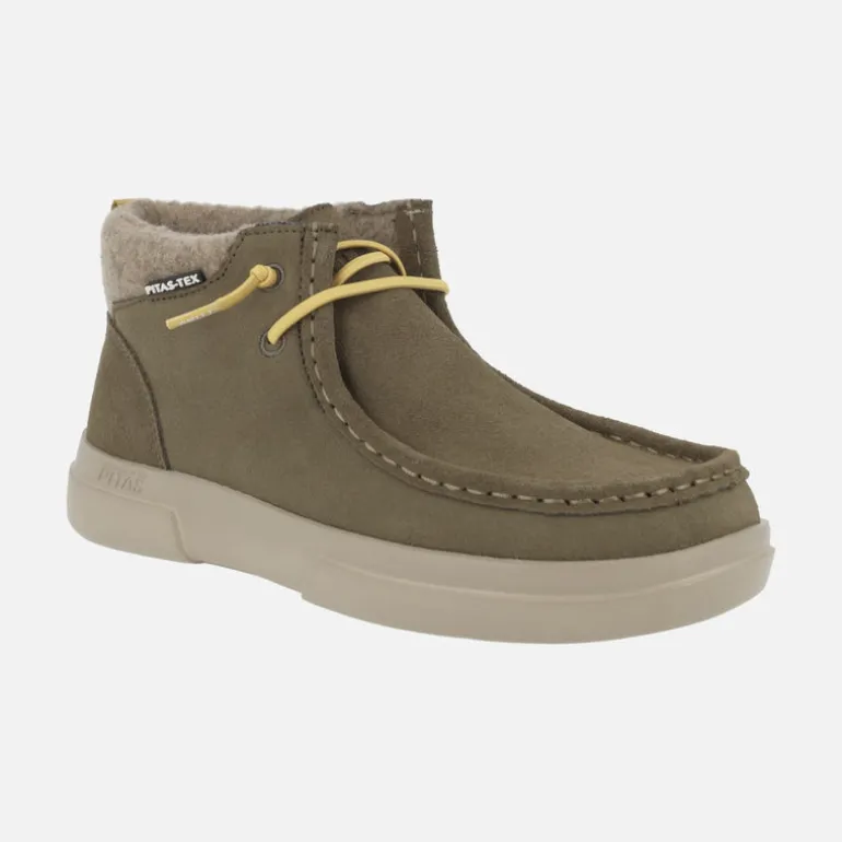 Botines Garda en piel serraje con membrana impermeable