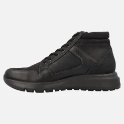 Botines Gore-tex negros para hombre con cordones y cremallera