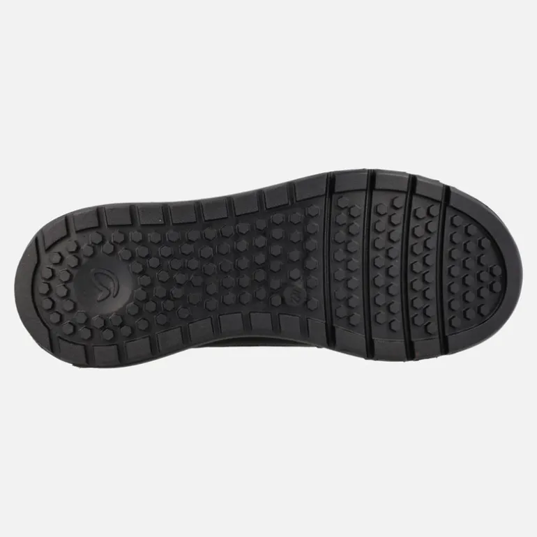 Botines Gore-tex negros para hombre con cordones y cremallera