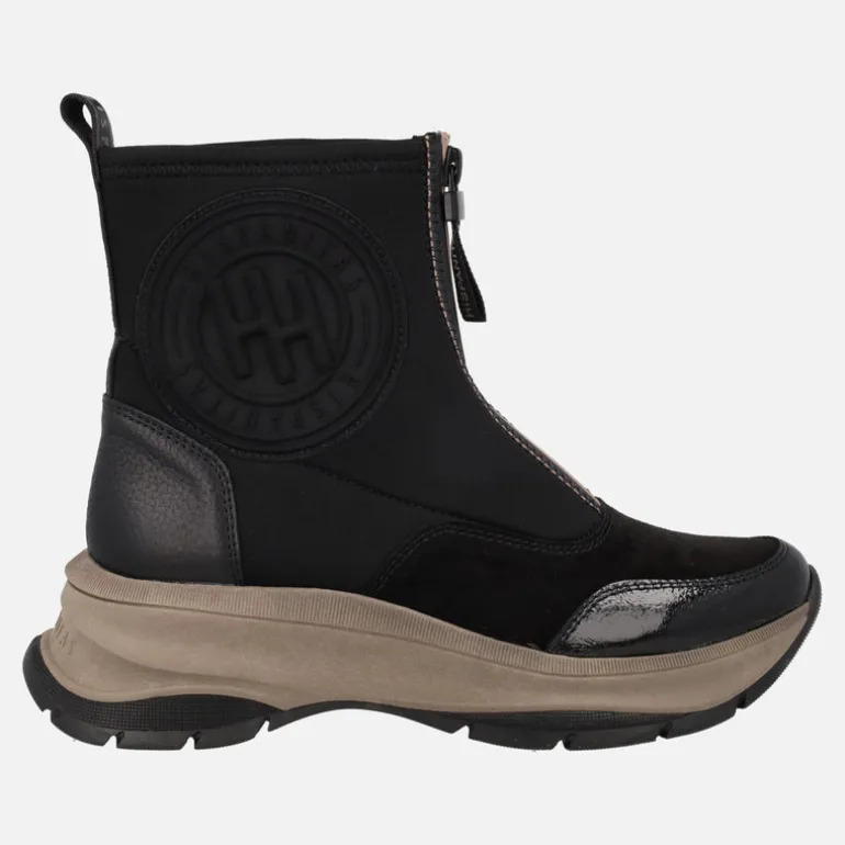 Botines Hispanitas Alaska en combinado negro