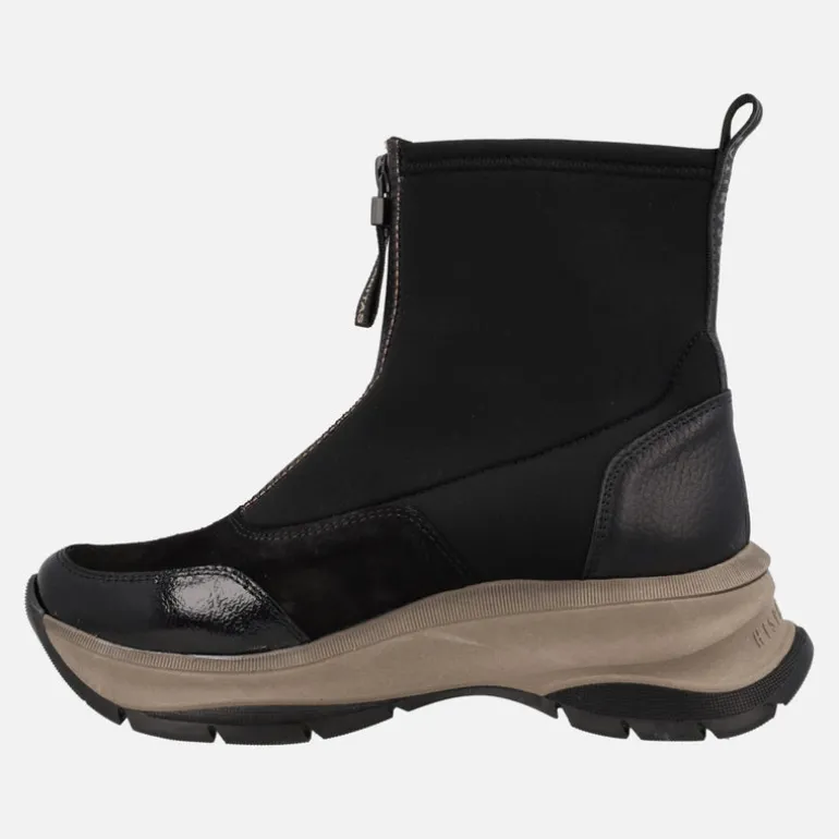 Botines Hispanitas Alaska en combinado negro