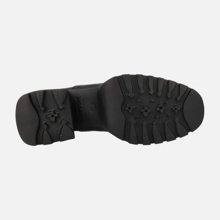 Botines Kid negros con cremallera frontal