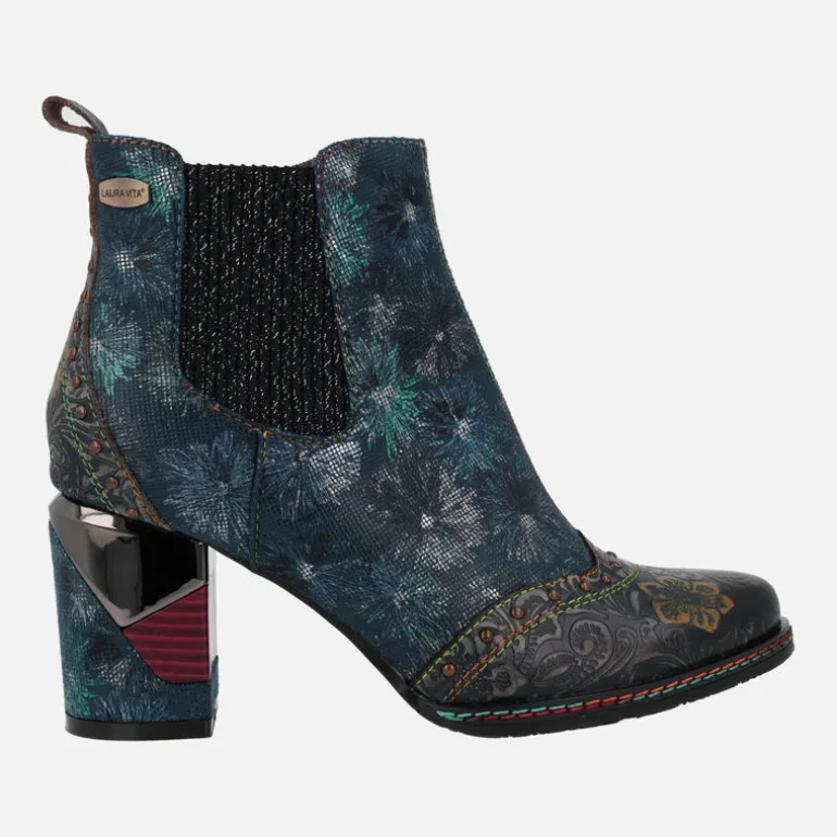 Botines Laura Vita Maevao 05 Bleu en combinado azul