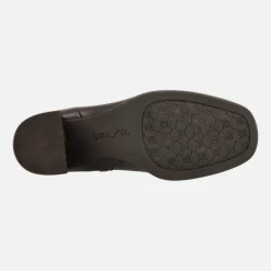 Botines marrones de tacón Nivel en piel con caña elástica