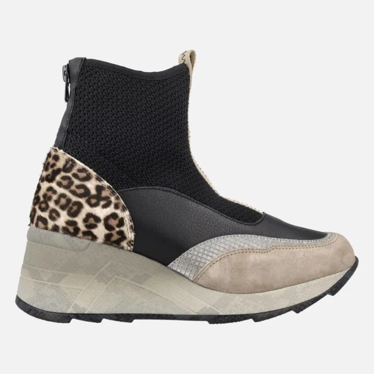 Botines multimaterial Cetti 1334 con cremallera trasera