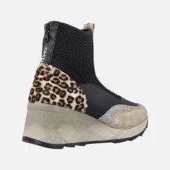 Botines multimaterial Cetti 1334 con cremallera trasera