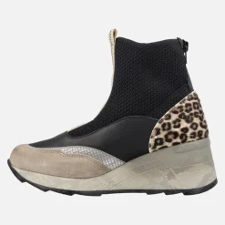 Botines multimaterial Cetti 1334 con cremallera trasera