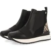Botines negros chelsea con trasera de cebra Harbin