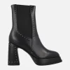 Botines negros chelsea con tacón alto y plataforma Noa Harmon