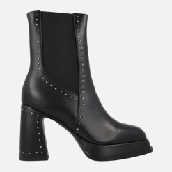Botines negros chelsea con tacón alto y plataforma Noa Harmon