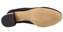 Botines negros de licra con tacón de 6 cms