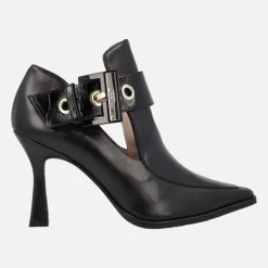 Botines negros de piel con hebilla para mujer Lodi Mabil