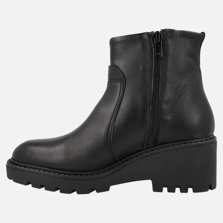 Botines negros de piel con membrana impermeable TE-POR