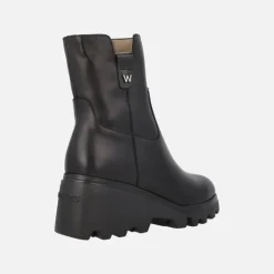 Botines negros de piel con membrana impermeable WONDERDRY