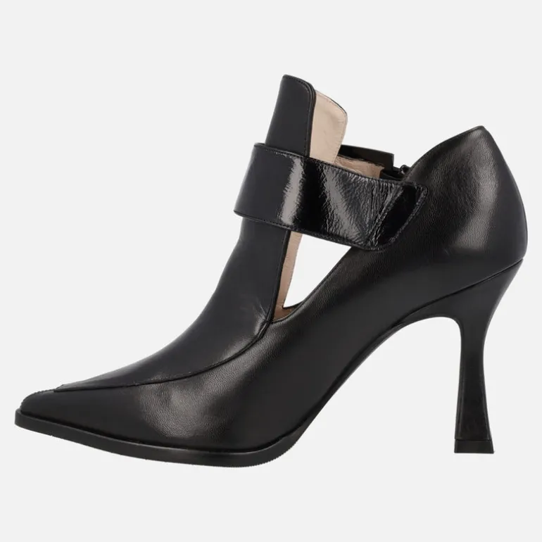 Botines negros de piel con hebilla para mujer Lodi Mabil