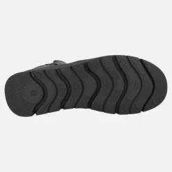 Botines negros de piel con cremallera exterior y sistema Waterproof