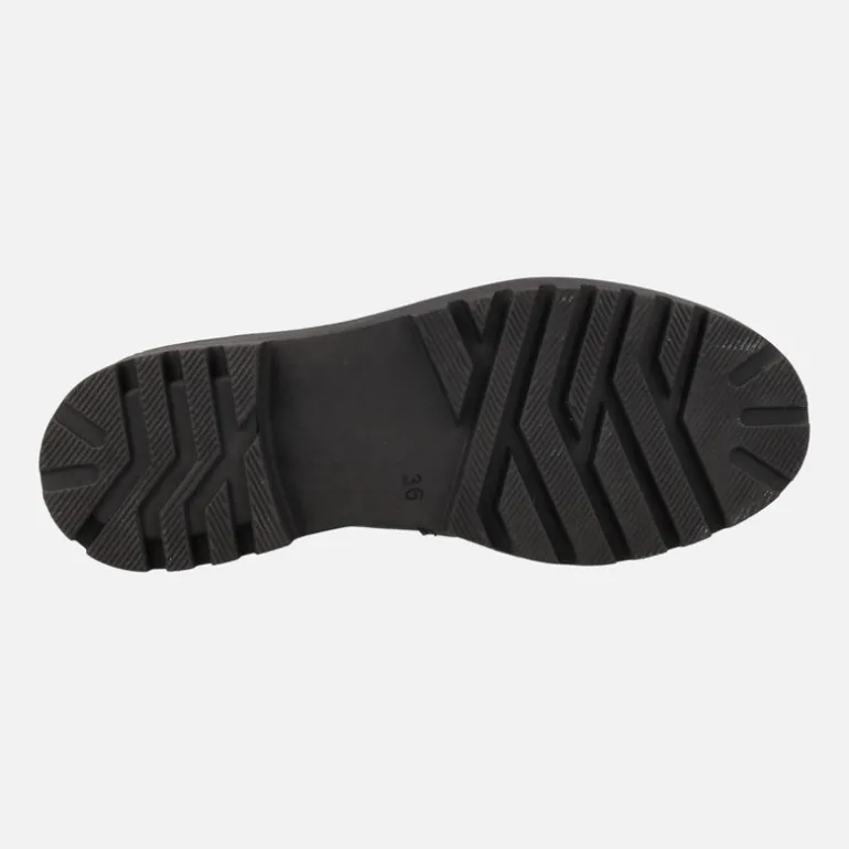 Botines negros de piel con membrana impermeable TE-POR