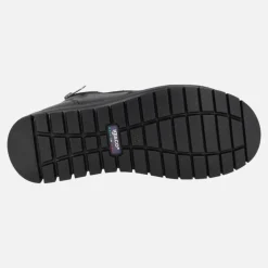 Botines negros de piel con cremallera lateral y membrana impermeable GORE-TEX