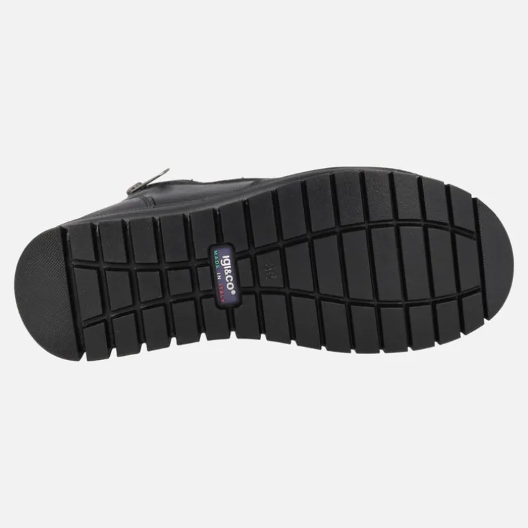 Botines negros de piel con cremallera lateral y membrana impermeable GORE-TEX