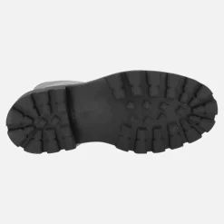 Botines negros de piel con cordones y tachas en la puntera Agnes
