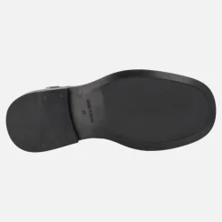 Botines negros de piel Eloise con hebilla frontal