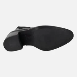 Botines negros de piel estilo chelsea con tacón Alpe Leyna