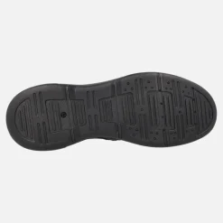 Botines negros de piel para hombre con doble cremallera y membrana Windtex