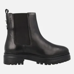 Botines negros de piel Varick estilo chelsea con piso track