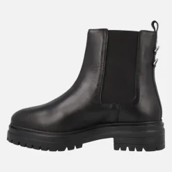Botines negros de piel Varick estilo chelsea con piso track