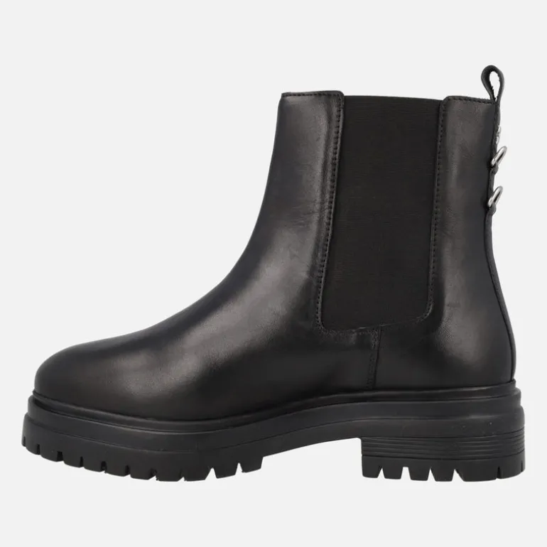 Botines negros de piel Varick estilo chelsea con piso track