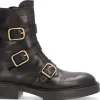 Botines negros de piel Vogue con triple hebilla