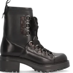 Botines negros multimaterial Cool para mujer