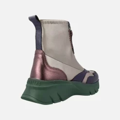 Botines sport Hispanitas Helsinki multi-metal con cremallera frontal