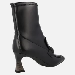 Botines strech negros con caña elástica y adorno