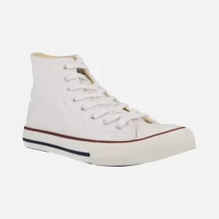 Botines Tribu Basket Lona blancos de Victoria